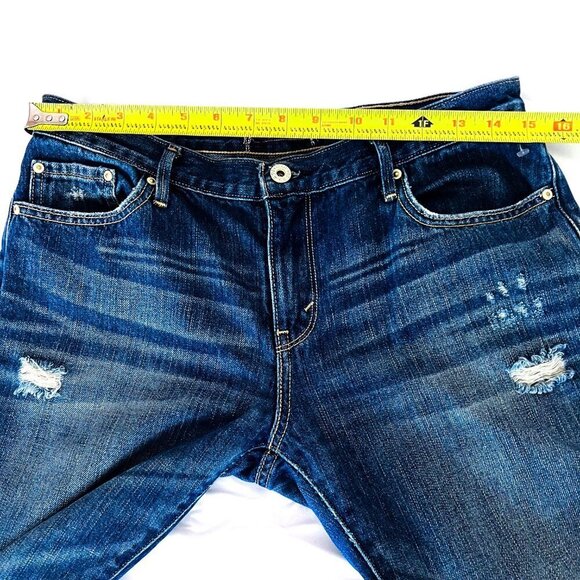 Rare Women's Levi's boyfriend jeans 100% cotton unique trademark blank red tab - Picture 7 of 12